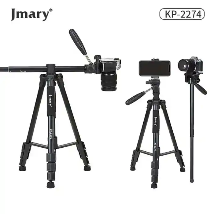 Jmary KP-2274 167cm / 3kg Professional Tripod Tripods Monopod + Horizontal Photography For All DSLR Cameras GoPro Mobile